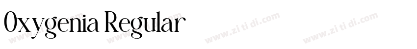 Oxygenia Regular字体转换